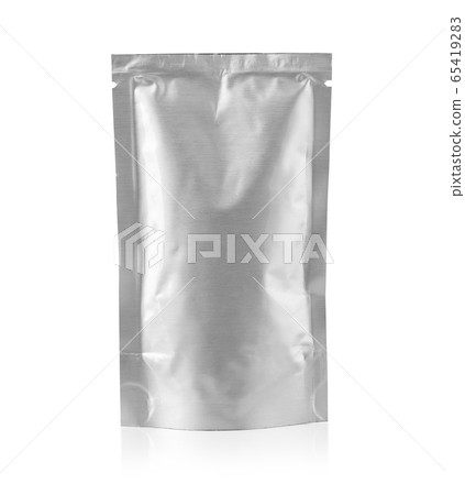 silver foil package isolated silver foil package isolated 65419283