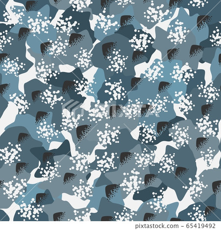 Camouflage pattern background. Classic clothing style masking camo repeat print Camouflage pattern background. Classic clothing style masking camo repeat print 65419492