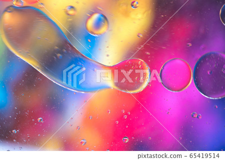 Rainbow abstract background picture made with oil, water and soap Rainbow abstract background picture made with oil, water and soap 65419514