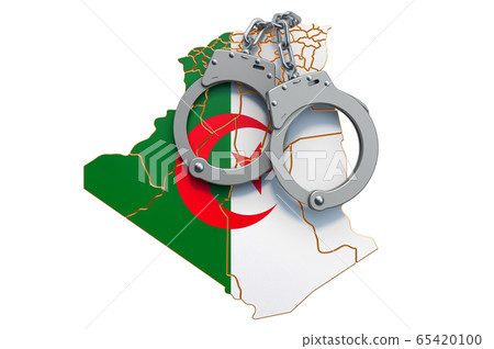 Crime and punishment in Algeria concept 65420100
