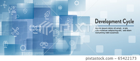 Development Operations & Life Cycle - DevOps Icon 65422173