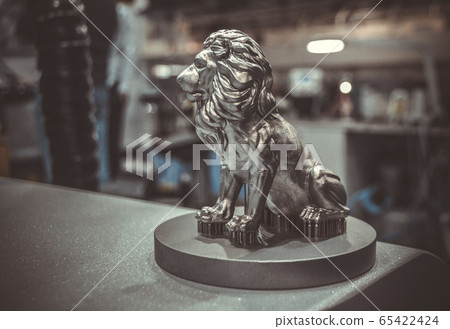 Object printed on metal 3d printer close-up. 65422424