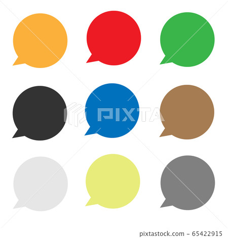 set speech bubble icon on white background. flat style. speech bubble icon for your web site design, logo, app, UI. blank empty speech bubble symbol. speech bubble colorful sign. set speech bubble icon on white background. flat style. speech bubble icon for your web site design, logo, app, UI. blank empty speech bubble symbol. speech bubble colorful sign. 65422915