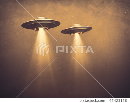 Unidentified Flying Object UFO Old Time 65423158