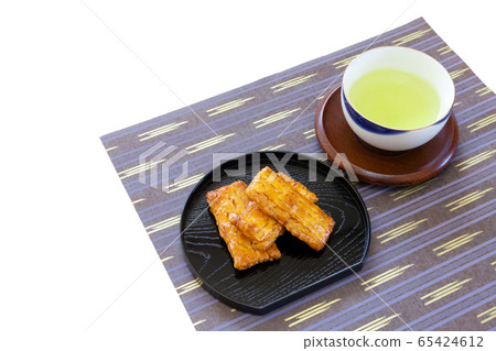 Rice cracker rice cracker rice cracker rice cracker tea Japanese tea new tea green tea green tea 65424612