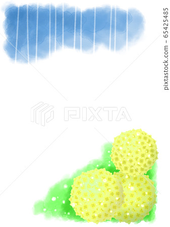 Hydrangea background (yellow) - Stock Illustration [65425485] - PIXTA