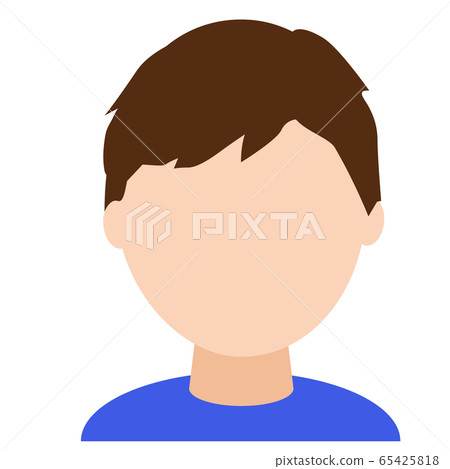 Male illustration without facial expression 65425818