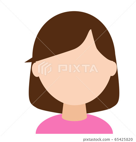 Female illustration without facial expression 65425820