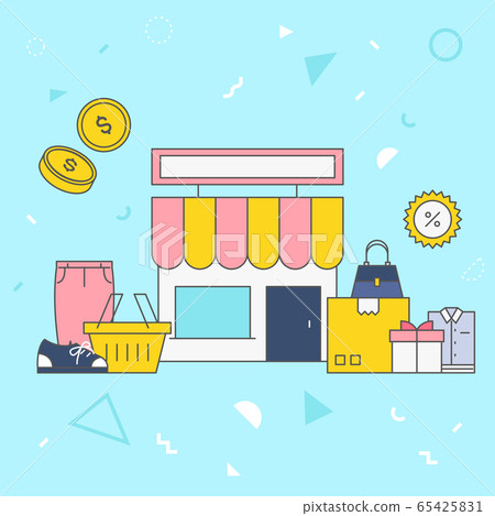 Business illustration-shop 65425831