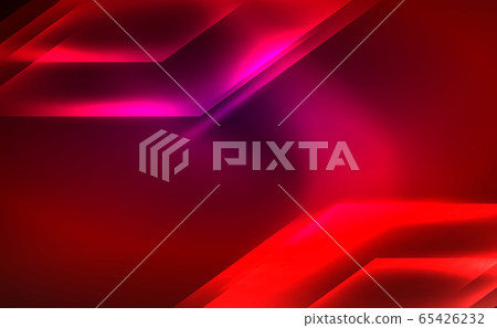 Dynamic neon shiny abstract background. Trendy abstract layout template for business or technology presentation, internet poster or web brochure cover, wallpaper 65426232