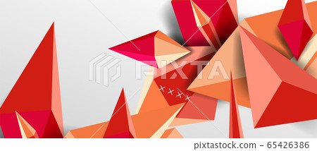 Trendy simple triangle abstract background, dynamic motion concept. Vector Illustration For Wallpaper, Banner, Background, Card, Book Illustration, landing page 65426386