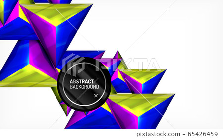 Triangle geometric vector abstract background 65426459