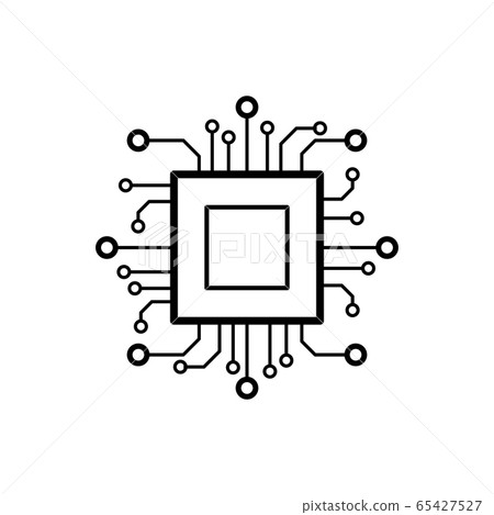 Processor chip vector icon for for graphic design, logo, web site, social media, mobile app, ui illustration Processor chip vector icon for for graphic design, logo, web site, social media, mobile app, ui illustration 65427527