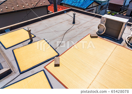 Rooftop tatami mat dried high temperature tatami mat 65428078