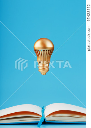 A gold-colored light bulb hangs above the blank 65428352