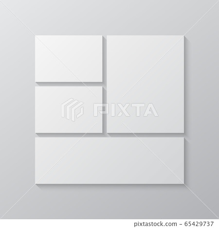 Vector empty collage board four images, photo Vector empty collage board four images, photo 65429737