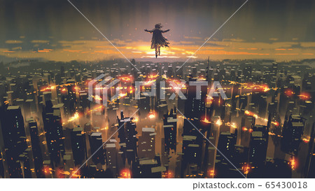 destroy the city with fire pentagram 65430018