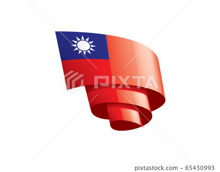 Taiwan flag, vector illustration on a white background 65430993