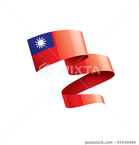 Taiwan flag, vector illustration on a white background 65430994