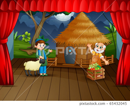 The farmer performance on the stage 65432045