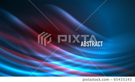 Fluid wave lines background. Trendy abstract layout template for business or technology presentation, internet poster or web brochure cover, wallpaper Fluid wave lines background. Trendy abstract layout template for business or technology presentation, internet poster or web brochure cover, wallpaper 65433143