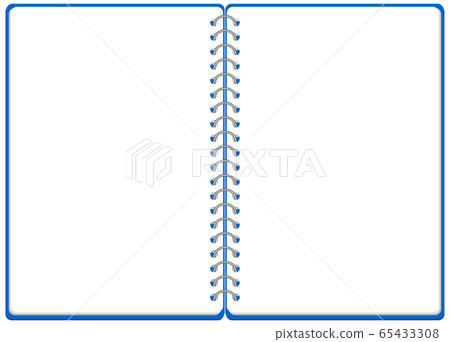 Sketchbook ring notebook frame illustration vector 65433308
