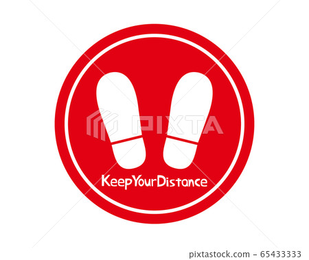 Social distance logo - Stock Illustration [65433333] - PIXTA