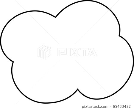 Cloud weather frame sky landscape simple cute illustration Cloud weather frame sky landscape simple cute illustration 65433482