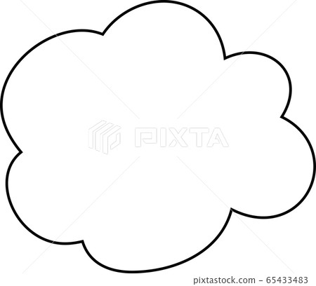 Cloud weather frame sky landscape simple cute illustration Cloud weather frame sky landscape simple cute illustration 65433483