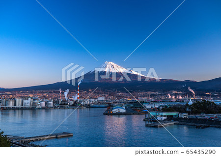 <靜岡縣>富士山/塔古拉港口在清晨 65435290