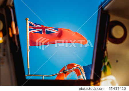 uk red ensign the british maritime flag flown from 65435420