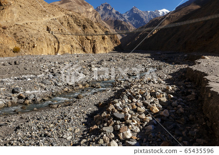 suspension bridge, Nepal 65435596
