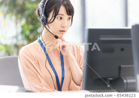 女人商務耳機 65436123