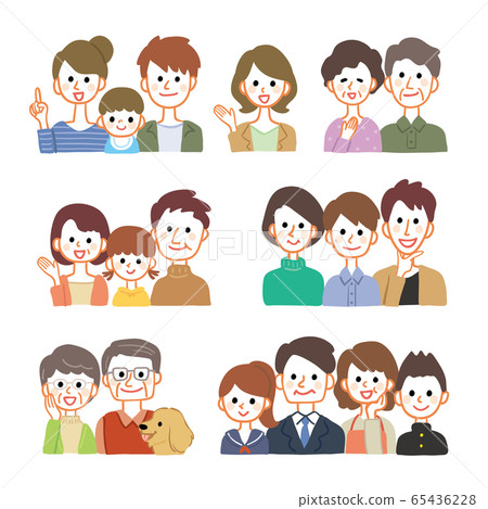 各種家庭人套 各種家庭人套 65436228