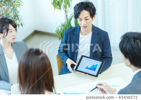 商務現場會議商務會議 65436572