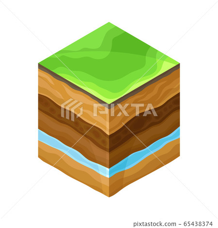 Soil Cross Section Showing Layers as Geology Sampler for Research Vector Illustration Soil Cross Section Showing Layers as Geology Sampler for Research Vector Illustration 65438374