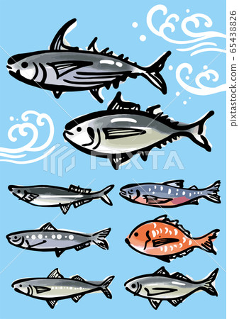 Sumi-e of fish 65438826