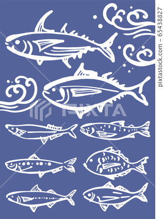 Sumi-e of fish 65438827