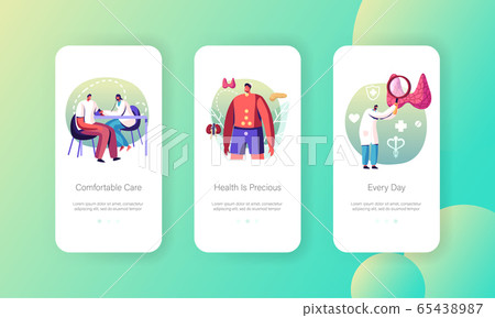 Hormone Disease Health Care Medical Check Up Mobile App Page Onboard Screen Template. Doctor Endocrinologist Hormone Disease Health Care Medical Check Up Mobile App Page Onboard Screen Template. Doctor Endocrinologist 65438987