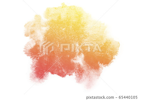 Abstract red and orange watercolor textuer on white background. 65440105