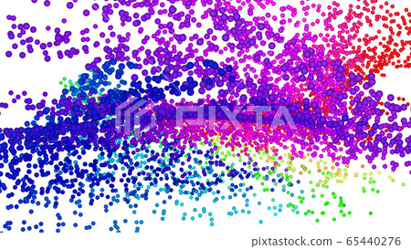 CG particles A large number of colorful balls CG particles A large number of colorful balls 65440276