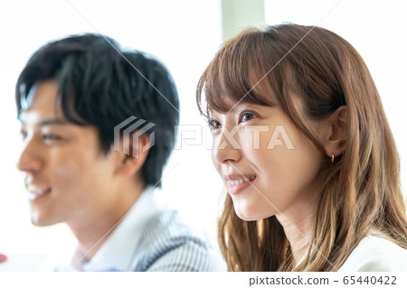 Businessman attending a workshop Businessman attending a workshop 65440422