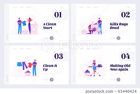 Loving Couple Homework Duties and Chores Website Landing Page Set. Household Activity with Male and Female Characters Washing Loving Couple Homework Duties and Chores Website Landing Page Set. Household Activity with Male and Female Characters Washing 65440424