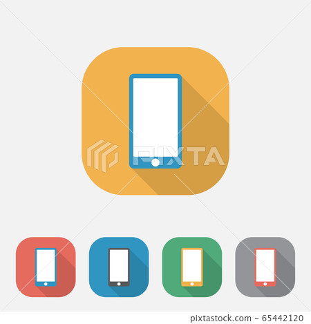 Phone flat icon vector Phone flat icon vector 65442120