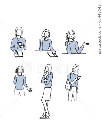 Telework illustration Telework illustration 65442549
