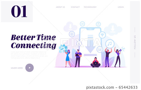 Free Download Website Landing Page. Characters at Huge Smartphone Transfer and Sharing Files Using Torrent Servers Free Download Website Landing Page. Characters at Huge Smartphone Transfer and Sharing Files Using Torrent Servers 65442633