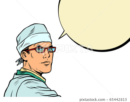 Doctor man pop art portrait Doctor man pop art portrait 65442813
