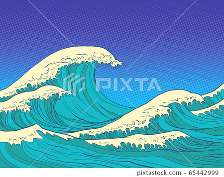 ocean high waves 65442999