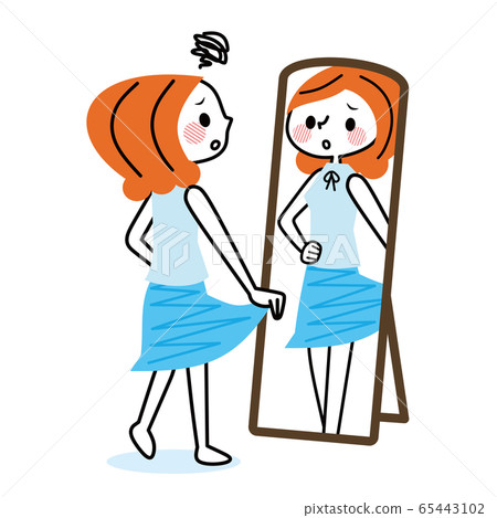 A woman who is undressed 65443102