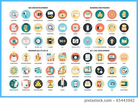 Business icons set for business - Stock Illustration [65443982] - PIXTA